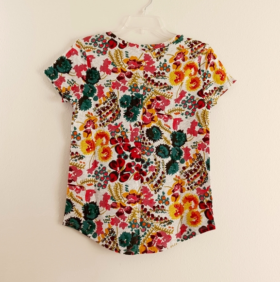 NWOT LOFT Floral Print Cotton Top, size XS - Picture 2 of 8